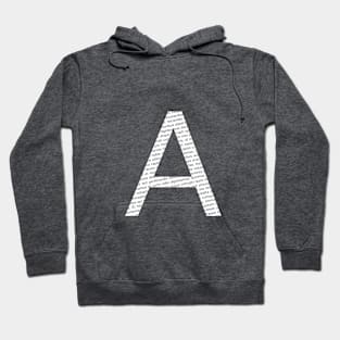 Typographic monogram cutout Hoodie